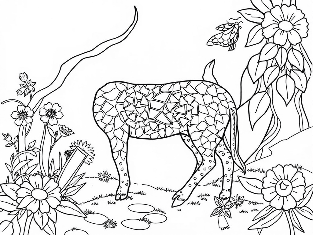 Aesthetic coloring pages gallery image 2
